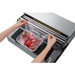 OUXIN OX BXM01 Ex-fábrica preço pizza shrink wrap filme/bandeja stretch wrap/pepino adere filme food wrap machine