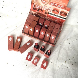 Juego de maquillaje de lápiz <span class=keywords><strong>labial</strong></span> hidratante mate, lápiz <span class=keywords><strong>labial</strong></span> aterciopelado de larga duración, brillo de labios desnudo duradero, juego de cosméticos de belleza, mate <span class=keywords><strong>labial</strong></span> - Product Image 3