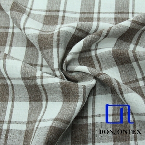 Vendita calda <span class=keywords><strong>tessuto</strong></span> di lino in poliestere 100% <span class=keywords><strong>tessuto</strong></span> a scacchi Leli <span class=keywords><strong>tessuto</strong></span> camicia per gli uomini - Product Image 1