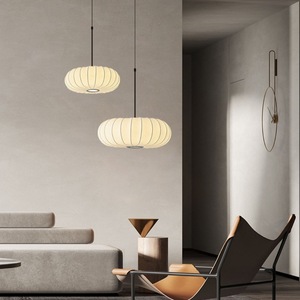 Lámpara de Techo Redonda Estilo Calabaza, E27 LED, Luz Cálida, para Restaurante, Casa de Huéspedes, Salón de Té, Sala de Estar, Estudio - Product Image 2
