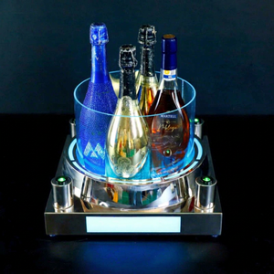 Bar club nocturno Castillo LED vino champán pantalla portador titular botella presentador glorificadores cerveza cubo de hielo con láser - Product Image 1