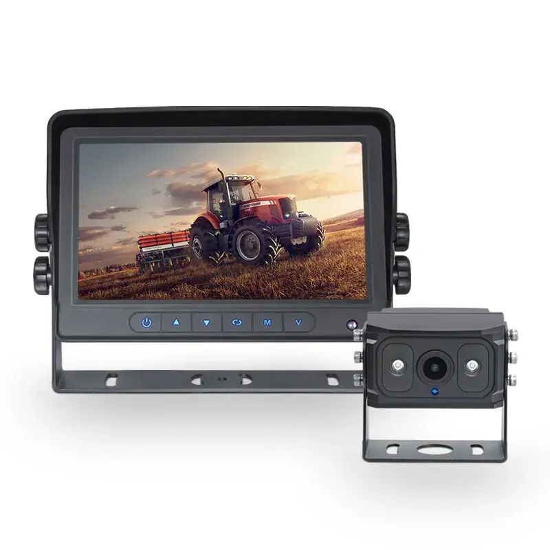 7 pouces AHD système de caméra de recul robuste moniteur de camion écran IPS Kits de caméra de recul pour autobus scolaire