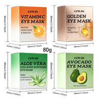 Anti-rimpel donkere kringen hydraterende zeewier collageen gouden slak bosbes groene meloen komkommer appel kaviaar gel patch oogmasker