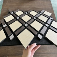 Nouvelle conception de panneau mural acoustique en MDF de forme spéciale pour la décoration murale absorbant le son dans les magasins de détail