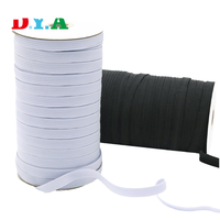 Bandes tressées rayées à haute élasticité en polyester/nylon, accessoire de vêtement pour emballage en rouleau, élastiques tressés