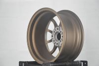 15 Zoll 4x100 4x114.3 Bronze Gusslegierungsräder 7J mit Mehrspeichen-Design und Tiefer Einpresstiefe für PKW-Felgen Honda Civic VW Golf JDM