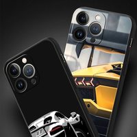 Coque de téléphone de luxe pour iPhone 13 15 14 12 Mini 11 Pro MAX XR X SE XS 7 8 Plus TPU Silicone noir housse de Protection