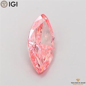 เพชรทรงมาร์คีส์ 1.51 กะรัต สีชมพูสดใส ระดับความสะอาด VVS2 ได้รับการรับรองจาก IGI เพชร CVD ที่เพาะเลี้ยงในห้องปฏิบัติการ เหมาะสำหรับแหวนดีไซน์ทันสมัย - Product Image 5