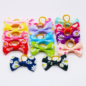 Floral <b>Dog</b> Hair Bows Polyester Pet Grooming Accessories Sweet Style Spring For <b>Dogs</b> - Product Image 3