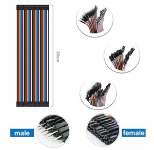 40pin 10cm 20cm 30cm 40cm Dupont dòng Nam để Nam Nữ để nam nữ Jumper Dupont dây cáp - Product Image 5
