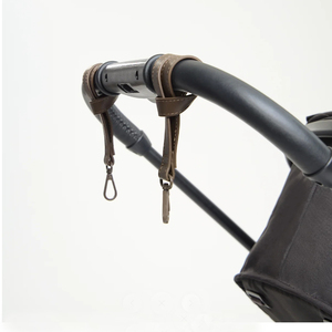 2025 mới tùy chỉnh PU da Xe đẩy móc bền xe đẩy em bé Dây đeo clip cho tã và mẹ túi - Product Image 5