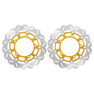 Arashi — disques de frein avant, pour SUZUKI SV650S, <span class=keywords><strong>ABS</strong></span> 2007-2009, SV650 2007-2015, SFV650, <span class=keywords><strong>GLADIUS</strong></span> <span class=keywords><strong>ABS</strong></span> 2009-2014 Aluminium - Product Image 1