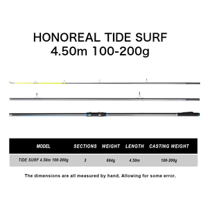 Honoreal Cao Cấp 10-12ft Sợi Carbon Surf Rod Hành Động Nhanh Chóng Nhiệm Vụ Nặng Nề Nước mặn Câu Cá Cực Cho Dài Bãi Biển Bờ Đúc - Product Image 5
