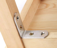 Fixation de support d'angle de cadre d'armoire de meubles support de Code d'angle d'acier inoxydable pour la chaise en bois