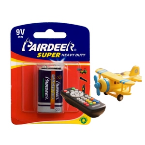Pairdeer Dịch vụ tốt 6F22 điện Volt Heavy Duty pin khô Thêm Heavy Duty 9V pin - Product Image 1