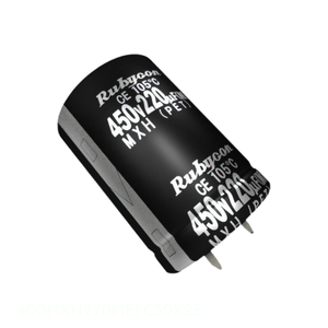 ตัวเก็บประจุแบบมีช่องใส่400MXH270MEFC30X25สารส้ม270 uF 20% 400V คาปาซิเตอร์ th 270 uF ของแท้ - Product Image 1