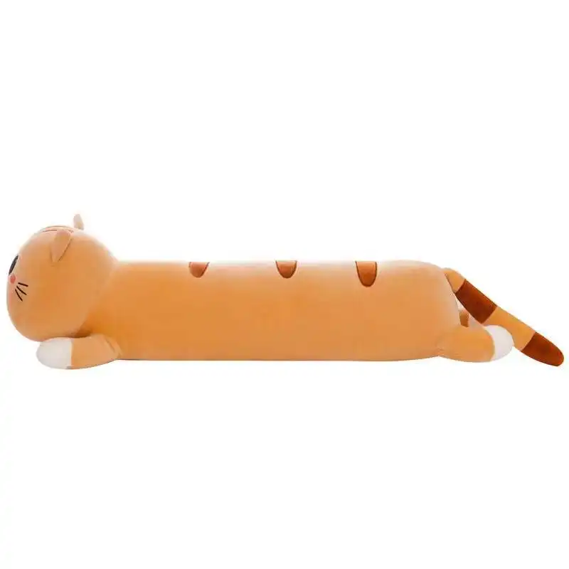 Nouveaux jouets pour enfants Design personnalisé chat mignon jouets en peluche doux en forme d'animal oreiller long corps poupée