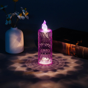 <span class=keywords><strong>Bougie</strong></span> électronique sans flamme CS Battery Candles, décoration à motif de rose, LED lumineuse, anniversaire, mariage, fête - Product Image 5