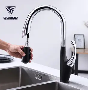 Agua fría y caliente mezclador del rociador del cUPC grifería de cocina moderno fregadero de la cocina