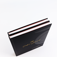 Carnet personnalisé A5 à couverture rigide avec finition brillante en cuir, 100 feuilles, impression à chaud, pages intérieures, carnet de journal