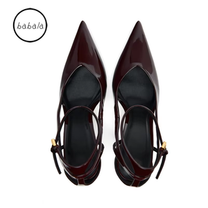 <span class=keywords><strong>BABALA</strong></span> Zapatos de Tacón Alto con Punta Abierta para Mujer, Finos, de Verano, con Correa de Hebilla, a la Moda, para Uso Diario, Tallas Grandes, Fabricante OEM ODM, Venta al Por Mayor - Product Image 2