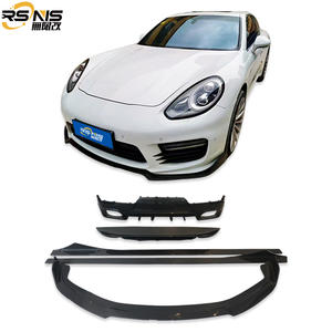Pour Porsche Panamera 970 970.1 970.2, lèvre avant en fibre de carbone, jupe latérale, diffuseur arrière, aileron, modification légère, pièces de carrosserie - Product Image 1