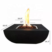 Nouvelle Conception 2026 – Décoration de Piscine Extérieure à Flamme Réelle au Gaz Propane, Style Européen Texturé