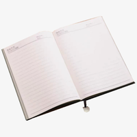 Livre d'affaires personnalisable à couverture rigide et reliure spirale A4/A5, impression de logo personnalisée, papier offset, pelliculage – Cadeau idéal pour les réunions