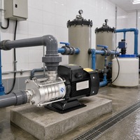 Pompe centrifuge multi-étages horizontale à entraînement direct par moteur électrique pour l'alimentation en eau et les systèmes de surpression