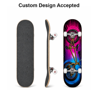Skateboard complet personnalisé OEM en érable 7 plis, 80 cm, double kick, pour BMX Freestyle, avec graphisme urbain pour adultes