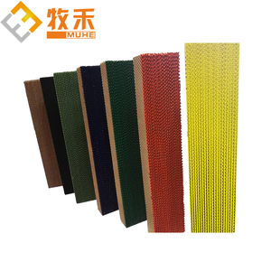 แผ่นพลาสติกพีวีซีทำความเย็นรังผึ้งติดผนังสำหรับฟาร์มสัตว์ปีกบ้านไก่เรือนกระจกสภาพใหม่รับประกัน1ปี - Product Image 2