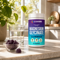 Vendeurs en ligne de produits nutritionnels aux États-Unis et en Europe, OEM, marque privée, supplément de glycinate de magnésium en gommes, saveur raisin aigre