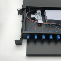 Harga Bagus untuk Panel Patch Fiber Optik 19 Inch 12/24 Core dengan Port SC/ST/FC/LC, Kotak Terminasi ODF