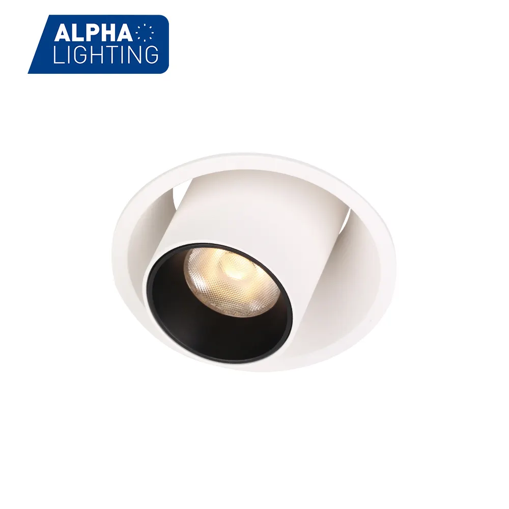 동관 Alpha 조명 고품질 13W 가변 led recessed led cob 스포트 라이트