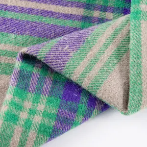 핫 잘 팔리는 능 직물 이탈리아어, 짠 Tweed 캐시미어 울 Plain TR Suit Fabric Men's Suiting Materials 와 영어 Selvedge/