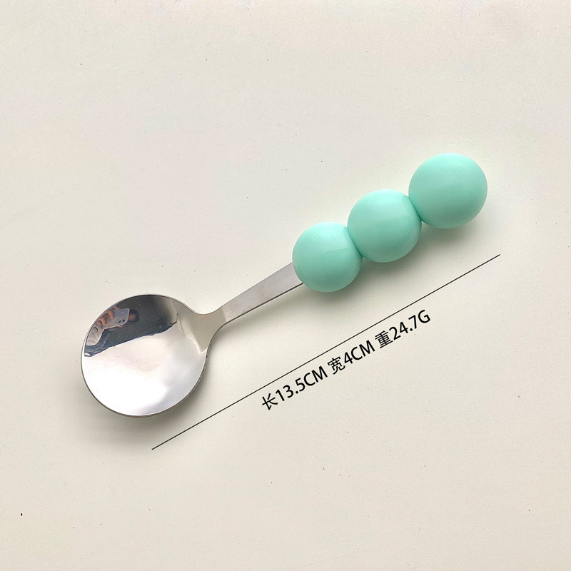 Cuchara de 3 cuentas [verde]