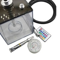Hookah Baru Kelas Atas 5 Warna LED Botol Air Portabel untuk Mobil Akrilik