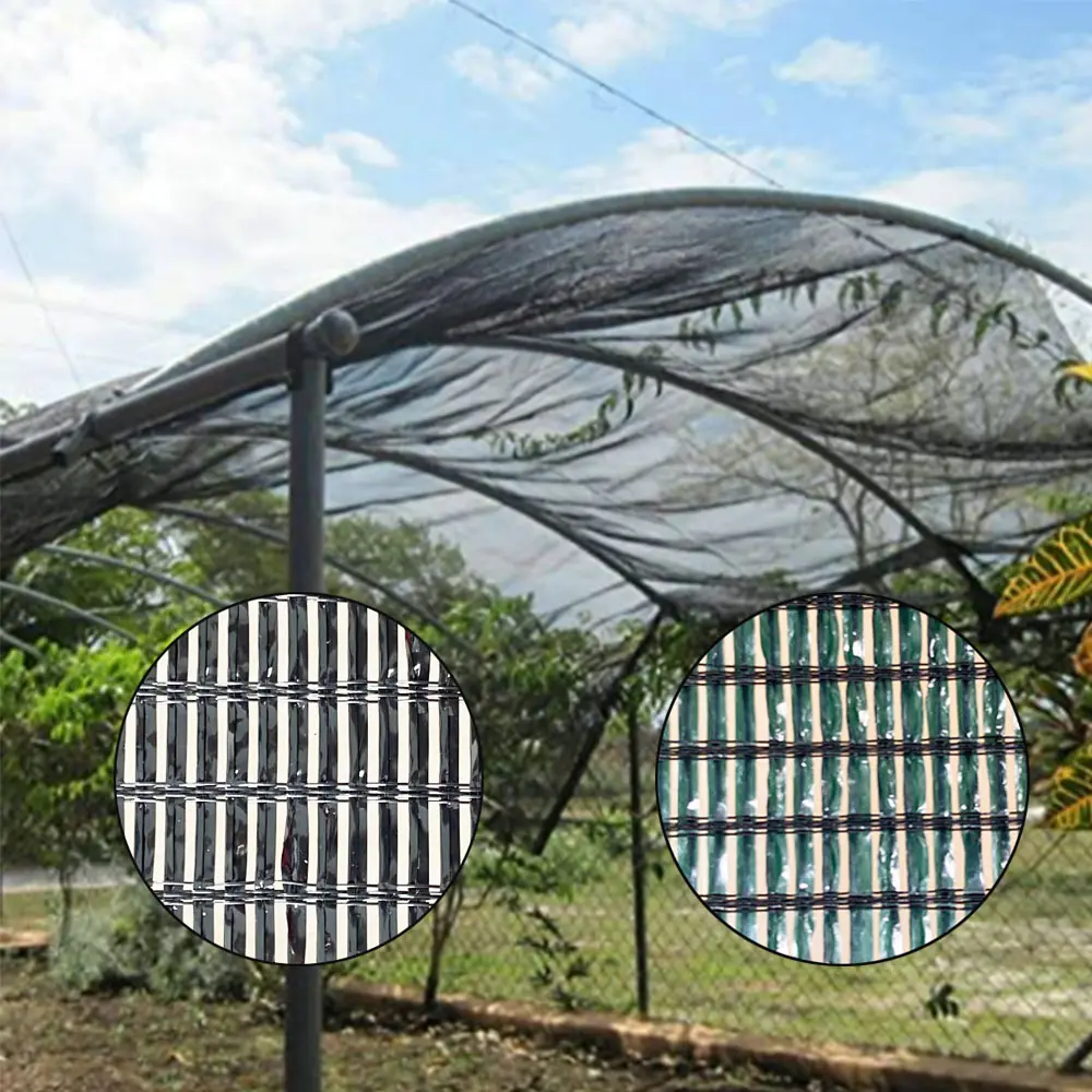 Обычные затеняющие сетки для сельского хозяйства, затеняющая сетка для теплицы, Hdpe Uv, легкие зеленые сетчатые оттенки