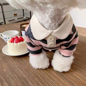 Camiseta Premium de tres colores a rayas para perros y mascotas, ropa clásica cómoda de poliéster para ocio, características portátiles, gran oferta para la primavera - Product Image 6