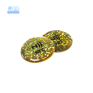 Tùy chỉnh RFID <span class=keywords><strong>NFC</strong></span> sticker chống kim loại ntag213 215 216 Nhãn mini tag 13.56MHz tần số PVC Silicone vật nuôi chất liệu cho điện thoại di động - Product Image 6