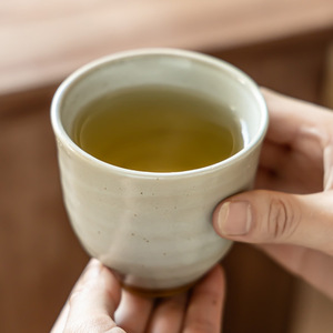 Retro Handleless Ceramic <b>Cup</b>, Portable Hand Grip Water Tea <b>Cup</b> Creative Drinkware for Home Restaurant Bar Wholesale - Product Image 2