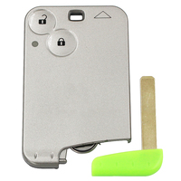 Carte à distance 2 boutons pour Renault Laguna Espace 433Mhz PCF7947 Chip avec lame de clé non coupée