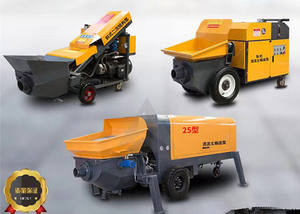 Precio de la bomba de hormigón del motor diesel del nuevo producto 8m3/h con el mezclador para el agregado grande - Product Image 6