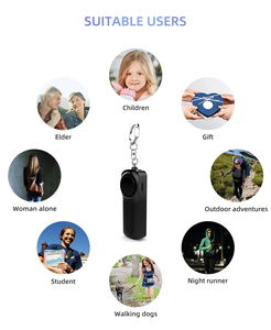 Báo Động Cá Nhân Thiết Bị Bảo Vệ Tự Vệ Khẩn Cấp An Toàn <span class=keywords><strong>130db</strong></span> Sản Phẩm An Ninh Chống Tấn Công/Chống Trộm Có Móc Khóa - Product Image 2