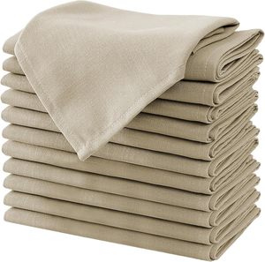 <span class=keywords><strong>Servilletas</strong></span> de Lino y Algodón al por Mayor de 40*40cm, Suaves, Gruesas, Duraderas y Reutilizables con Bordes Dobladillos <span class=keywords><strong>para</strong></span> Cenas, Bodas y Uso Diario - Product Image 1