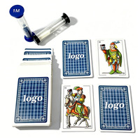 Jeu de cartes à jouer espagnoles personnalisées en gros avec logo imprimé et boîte de rangement pour poker