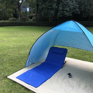 Chaise longue de plage pliable moderne et portable avec cadre en acier inoxydable réglable, imperméable, pour les vacances d'été - Product Image 5