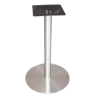 Échantillon gratuit Pas Cher Industriel Robuste Chrome Pince Pieds De Table Bar Or Rond En Fonte Forgée À Manger Café Tulipe Métal 720mm
