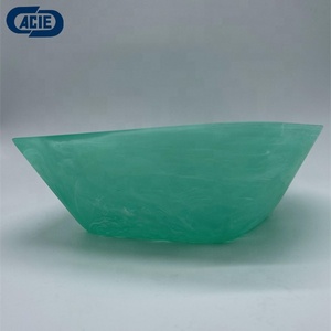 Forma di scudo barca eco-friendly personalizzato ciotola di frutta insalata con struttura in marmo e Aqua turbinio Pattern per uso domestico Hotel e <span class=keywords><strong>Bar</strong></span> - Product Image 4