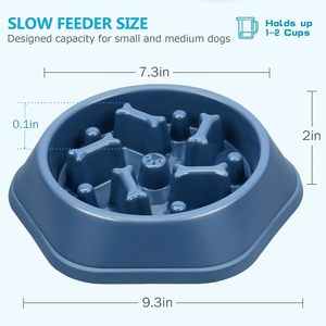 Hot Sales Non Slip Anti Gulping Anti-Choking <b>Puzzle</b> Maze Healthy Eating Stop Bloat Pet Dog Food Feeding Slow Feeder Bowl Dishes - Product Image 4